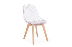 Стул Vart clear / wood Пластиковый