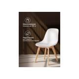 Vart clear / wood Пластиковый стул купить