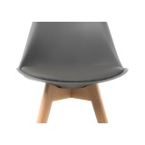 Bonuss dark gray Пластиковый стул купить