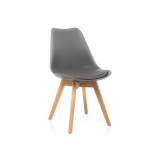 Bonuss dark gray Пластиковый стул недорого