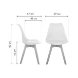 Bonuss dark gray Пластиковый стул распродажа