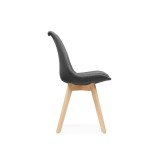 Bonuss dark gray / wood Стул деревянный купить