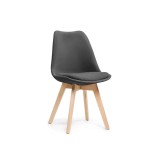 Bonuss dark gray / wood Стул деревянный недорого