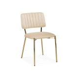 Armond beige / gold Стул на металлокаркасе недорого