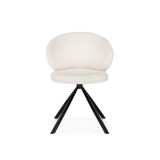 Solomon крутящийся white / black Стул на металлокаркасе распродажа