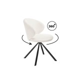 Solomon крутящийся white / black Стул на металлокаркасе недорого