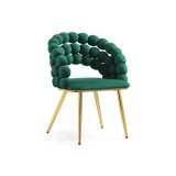 Ball green / gold Стул на металлокаркасе недорого