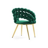 Ball green / gold Стул на металлокаркасе недорого