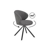 Solomon крутящийся gray / black Стул на металлокаркасе недорого