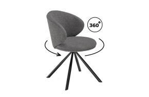 Стул Solomon крутящийся gray / black на металлокаркасе