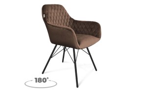 Кресло Стул Sheffilton SHT-ST38/S370-VP кофейный ликер/черный муар