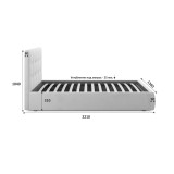 Мягкая кровать Selesta 1200 беж с подъем.механизмом купить
