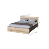 Кровать 160x200 с настилом из ДСП Плейона, венге купить