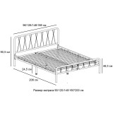 Кровать КМД 18 КЛЭР 160черный распродажа