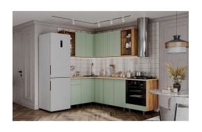 Угловая кухня NEW 1,4х2,4м, Крафт золотой/ софт