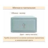 Мягкая прикроватная навесная тумба Mild мята пастель фото