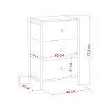 Комод Leset Нирита/Хайди, 3 ящика, Белый распродажа