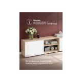 Алетра ТБ01-1600 дуб крафт серый / глянец белый ТВ-тумба от производителя
