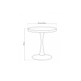 Dorian 70x75 бежевый / золотой Стол деревянный купить
