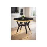 Selina 80х72 black / gold Стол деревянный распродажа