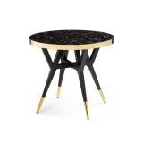 Selina 80х72 black / gold Стол деревянный недорого