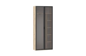 Шкаф-купе 200.03 для одежды (Витрина) Арден, Черный/Дуб Делано
