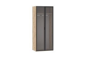 Шкаф-купе 200.04 для одежды (Витрина) Арден, Черный/Дуб Делано