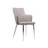 Benza beige fabric Стул на металлокаркасе недорого