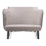 Benza beige fabric Стул на металлокаркасе недорого