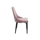 Kora light purple / black Стул на металлокаркасе фото