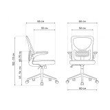 Konfi light gray / white Офисное кресло от производителя