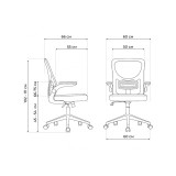 Konfi dark gray / white Офисное кресло от производителя