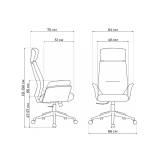 Leo light gray / dark gray Офисное кресло распродажа