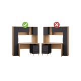 Комфорт 12.95 N дуб сонома /  темно-серый Компьютерный стол распродажа