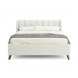Мягкая кровать Betsi 1600 беж с подъемным механизмом и матрасом  купить