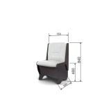 Скамья Лотос 550 венге/милк купить