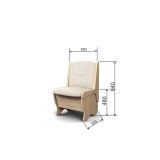 Скамья Лотос 550 дуб/крем недорого
