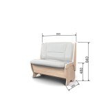 Скамья Лотос 950 ясень светлый/милк распродажа