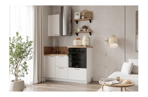 Кухня КГ 1500 ПВХ, Белый софт матоый Арника РМ в.2