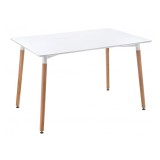 Table 120 white / wood Стол деревянный недорого
