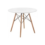 Table 80 white / wood Стол деревянный недорого
