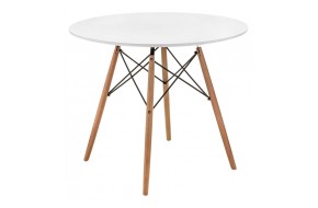 Кухонный стол Table 80 white / wood деревянный
