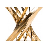 Twist gold / black Стол стеклянный купить
