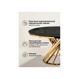 Twist gold / black Стол стеклянный распродажа