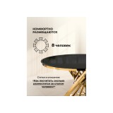 Twist gold / black Стол стеклянный фото