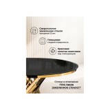 Twist gold / black Стол стеклянный купить