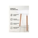 Lorini 90 white / wood Стол деревянный купить