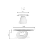 Orfeo 110х60х43 white Журнальный стол от производителя