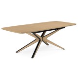 Roxy 160(220)x90 светлый дуб Стол деревянный недорого