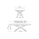 Roxy 160(220)x90 светлый дуб Стол деревянный от производителя